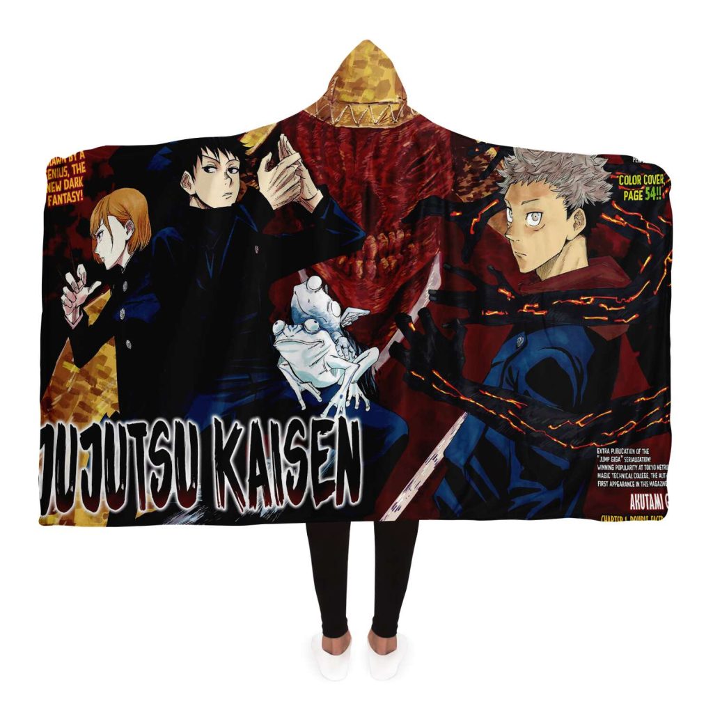 81da0e1ea38952f58ea0b51a1a43d4ef hoodedBlanket view4 - Jujutsu Kaisen AU Store