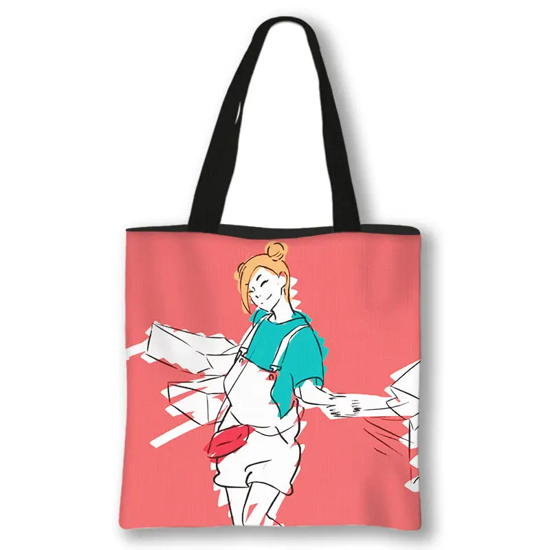 Anime Jujutsu Kaisen Shoulder Bag Japanese Gojo Satoru Yuji Itadori Tote Bags Ladies Shopping Bag Beach 33 - Jujutsu Kaisen AU Store