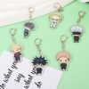 Cartoon Keychain Characters Double Sided Resin Tiger Stick Key Chain Kaisen Gojo Satoru Anime Accessories Gifts 4 - Jujutsu Kaisen AU Store