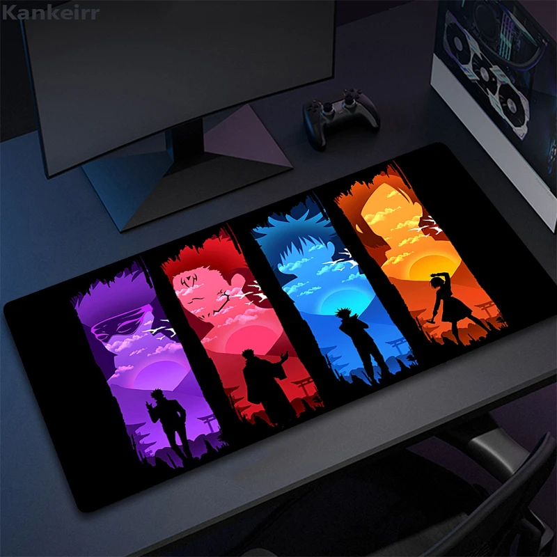 Gaming Mouse Pad Gamer Large Home Keyboard Pad Mouse Mat MousePads Anime Jujutsu Kaisen Anti slip 13 - Jujutsu Kaisen AU Store