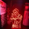 Jujutsu Kaisen 3D Lamp Anime Gojo Satoru Jujutsu Kaisen Yuji Itadori LED Night Light Brdroom Decor 18 - Jujutsu Kaisen AU Store