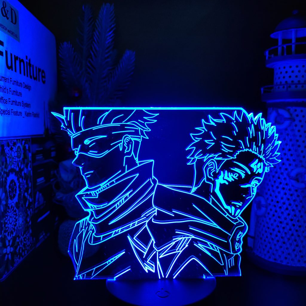 Jujutsu Kaisen 3D Lamp Anime Gojo Satoru Jujutsu Kaisen Yuji Itadori LED Night Light Brdroom Decor 8 scaled - Jujutsu Kaisen AU Store