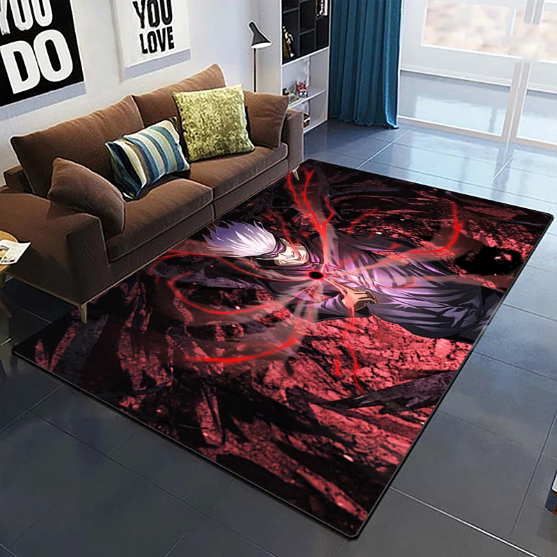 Jujutsu Kaisen anime cartoon printed area carpet Living room Bedroom floor mat Kitchen Non slip Matte 10 - Jujutsu Kaisen AU Store