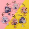 Keychain Woman Jujutsu Kaisen Key Chain Men Acrylic Pendant Keyring Unisex Elegant Key Holder Gojo Satoru 5 - Jujutsu Kaisen AU Store