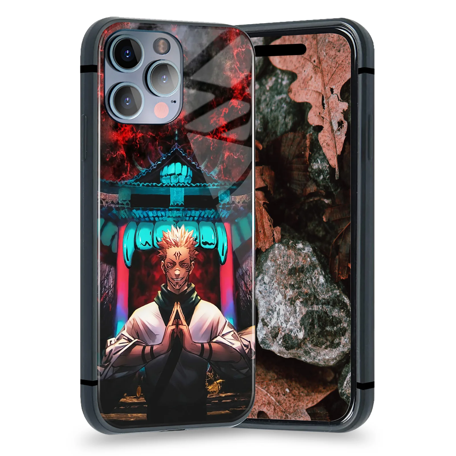 Yuji Itadori Sukuna Jujutsu Kaisen Anime Soft Silicone Glass Phone Case for IPhone 7 8 14 10 - Jujutsu Kaisen AU Store