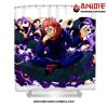 art sukuna shower curtain w59 x h71 white 806 - Jujutsu Kaisen AU Store