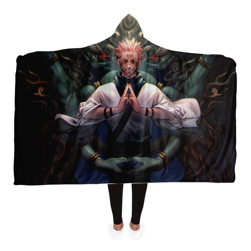 f61fc808de6b1bb1ba164654dea9bf0b hoodedBlanket view4 - Jujutsu Kaisen AU Store