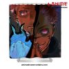 itadori with sukuna shower curtain 499 - Jujutsu Kaisen AU Store