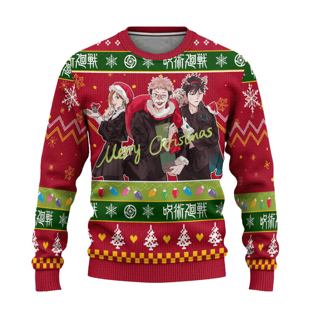 jujutsu kaisen ugly christmas sweater custom xmas gift 660516 - Jujutsu Kaisen AU Store