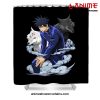 megumi retro shower curtain w59 x h71 black 196 - Jujutsu Kaisen AU Store