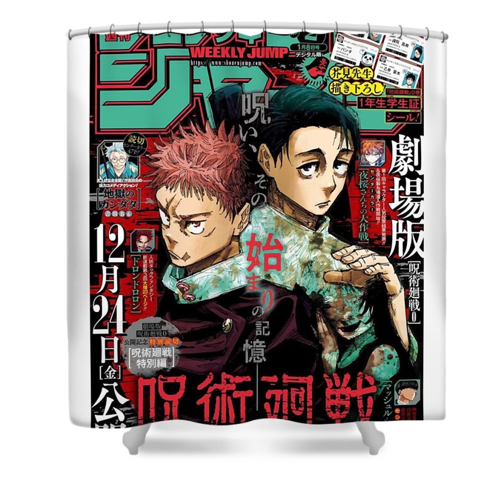 pretty old best friends okkotsu yuta and orimoto rika on the cover of weekly shonen jump gifts zery bart transparent - Jujutsu Kaisen AU Store