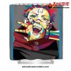 sukuna art shower curtain w59 x h71 gray 281 - Jujutsu Kaisen AU Store