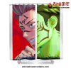 sukuna face shower curtain w59 x h71 white 370 - Jujutsu Kaisen AU Store