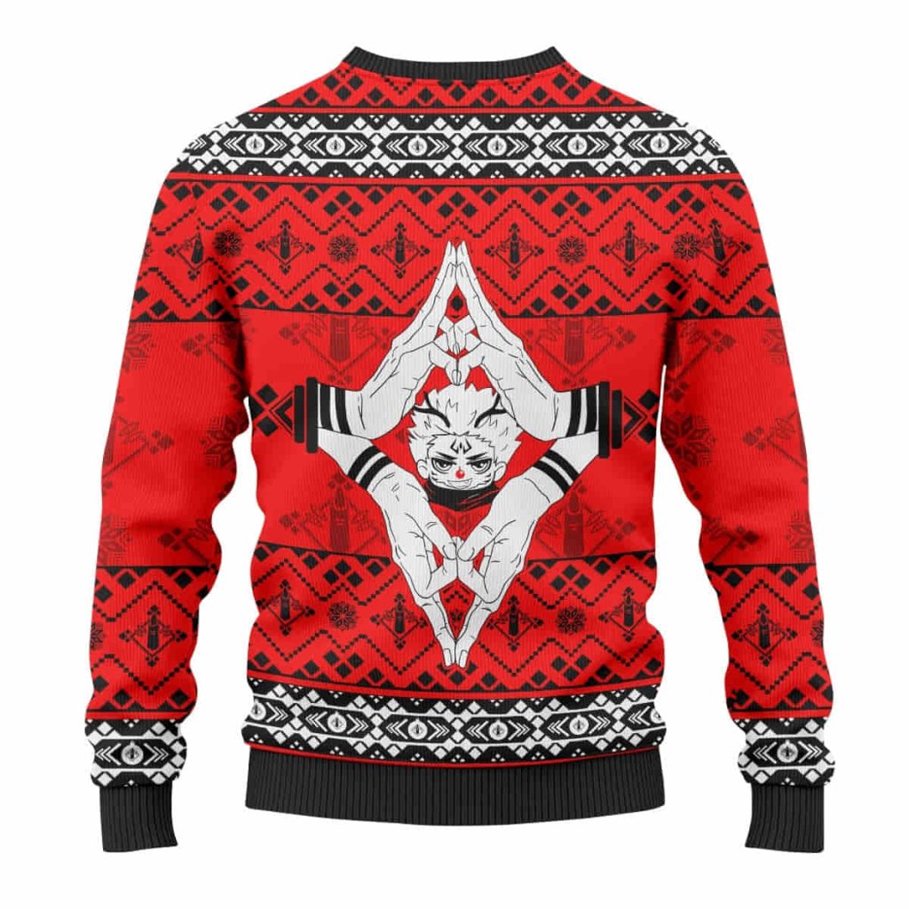 sukuna jujutsu kaisen christmas wool knitted sweater 297812 - Jujutsu Kaisen AU Store