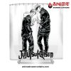 yuji itadori and satoru gojo hi shower curtain w59 x h71 white 457 - Jujutsu Kaisen AU Store