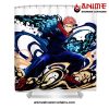 yuji itadori jujutsu kaisen shower curtain w59 x h71 white 977 - Jujutsu Kaisen AU Store