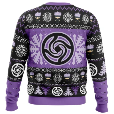 Alternative view of Chibi Satoru Gojo Jujutsu Kaisen Ugly Christmas Sweater