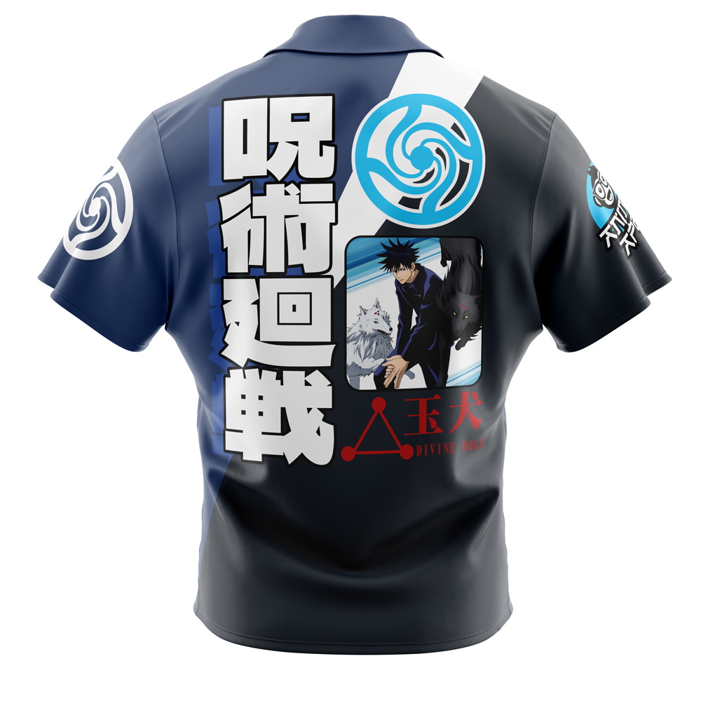Fushiguro Megumi Jujutsu Kaisen Button Up Hawaiian Shirt - Image 2