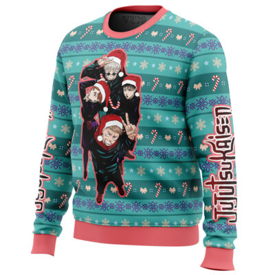 Alternative view of Happy Dub Cast Jujutsu Kaisen Ugly Christmas Sweater