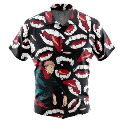 Itadori Yuji Jujutsu Kaisen Button Up Hawaiian Shirt