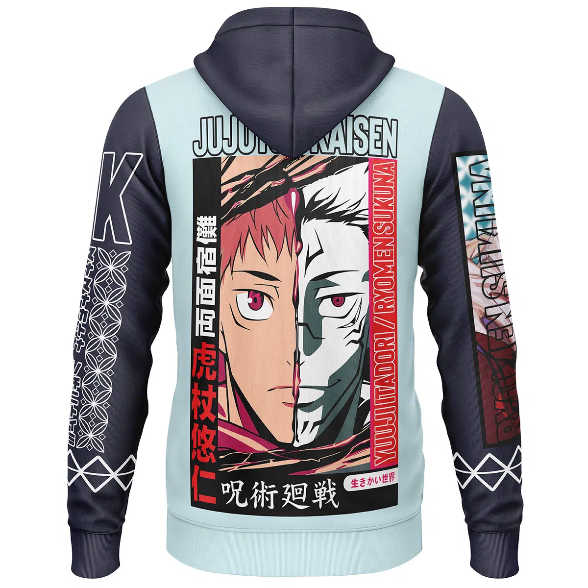 Itadori x Sukuna Jujutsu Kaisen Streetwear Lightweight Hoodie