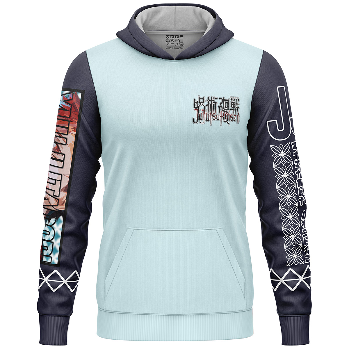 Itadori x Sukuna Jujutsu Kaisen Streetwear Lightweight Hoodie - Image 2