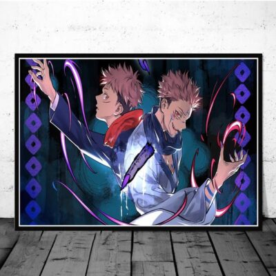 Itadori Yuji & Ryomen Jujutsu Kaisen Wall Art