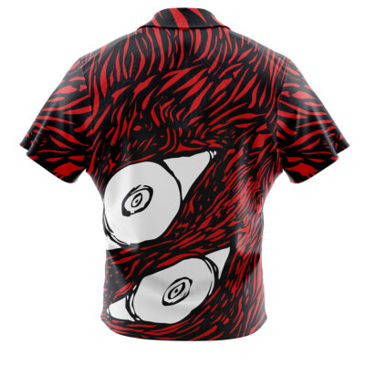 Alternative view of Ryomen Sukuna Jujutsu Kaisen Button Up Hawaiian Shirt