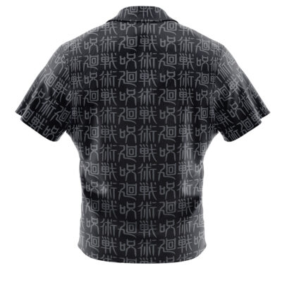 Alternative view of Satoru Gojo Jujutsu Kaisen Button Up Hawaiian Shirt