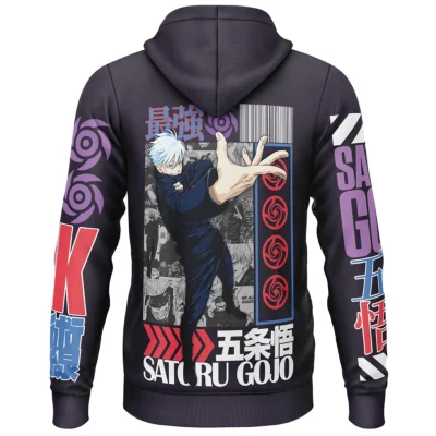 Satoru Gojo V2 Jujutsu Kaisen Streetwear Lightweight Hoodie