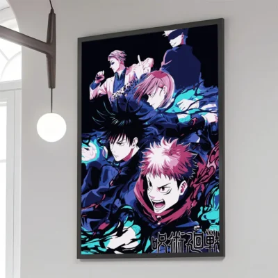 Yuji Megumi Nobara Kugisaki United Sorcerers Wall Art