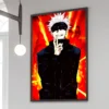 Gojo Satoru Blindfold Inferno Wall Art