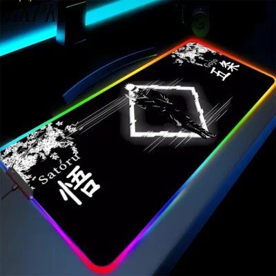 Ryomen Sukuna Curse Scripture Panel RGB Mouse Pad