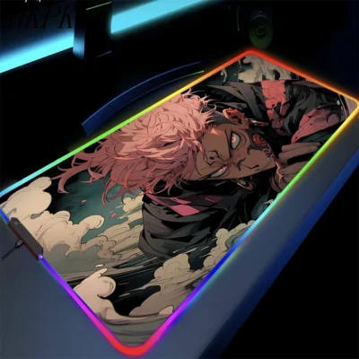 Yuji Itadori Cursed Energy Burst RGB Mouse Pad
