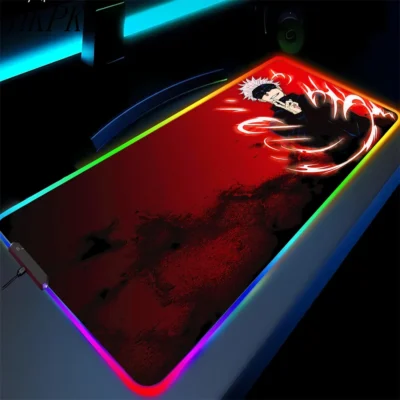 Ryomen Sukuna Cursed Mark Crimson RGB Mouse Pad