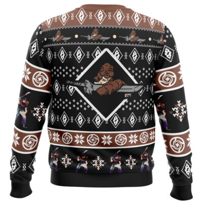 Alternative view of Sorcerer Killer Toji Fushiguro Jujutsu Kaisen Ugly Christmas Sweater