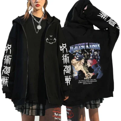 Itadori Jujutsu Kaisen Zipper Hoodie