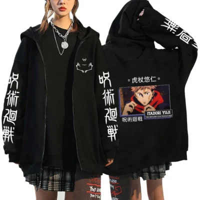 Jujutsu Kaisen Itadori Yuji Zipper Hoodie