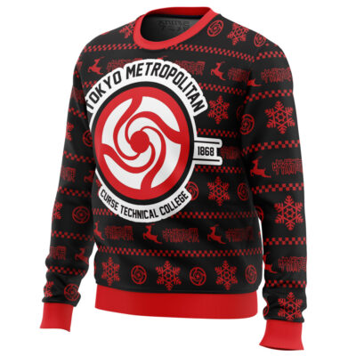 Alternative view of Tokyo Metropolitan Jujutsu Kaisen Ugly Christmas Sweater