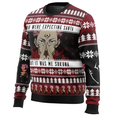 Alternative view of You Were Expecting Santa Sukuna Jujutsu Kaisen Ugly Christmas Sweater