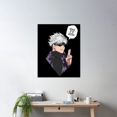 Alternative view of Jujutsu Kaisen Gojo I'd Win Poster