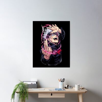 Alternative view of Jujutsu Kaisen Gojo Graphic Poster