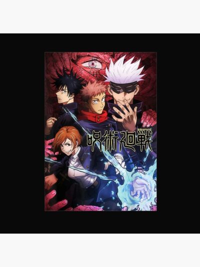 Alternative view of Gojo Team Jujutsus Kaisen Graphic Art Shower Curtain