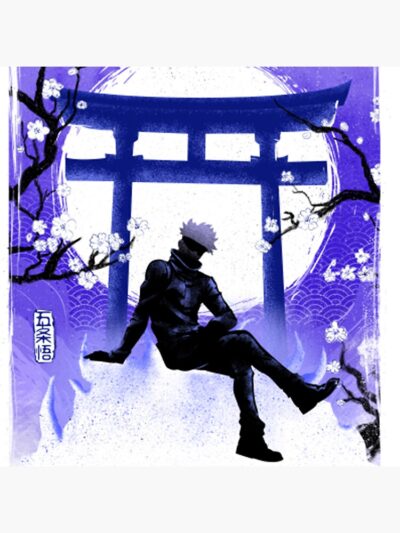 Alternative view of Gojo Temple Jujutsu Kaisen Shower Curtain