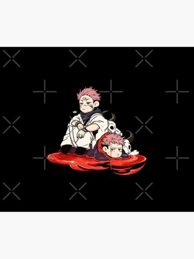 Alternative view of Jujutsu Kaisen Yuji And Sakuna Tapestry