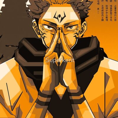 Alternative view of Sukuna Jujutsu Kaisen Tote Bag