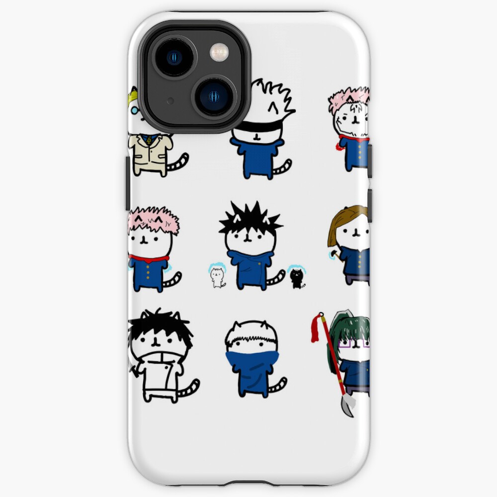 Jujutsu Kaisen Sorcerer Anime Cats Iphone Case