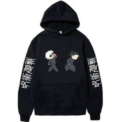 Jujutsu Kaisen Cartoon Satoru Gojo Cute Print Hoodie