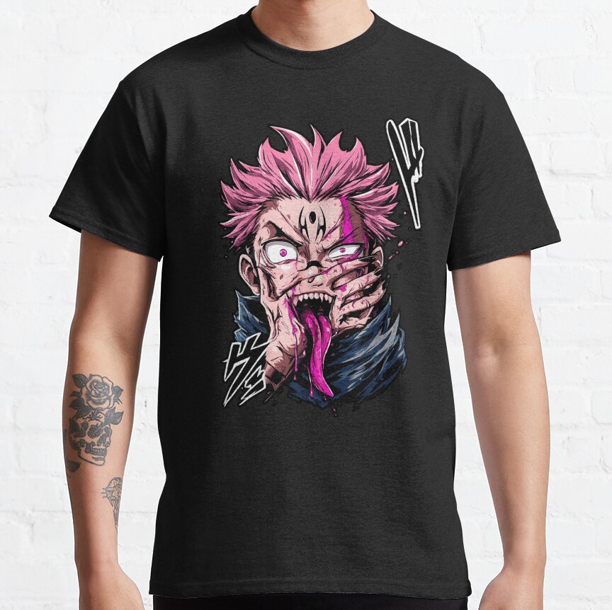 Jujutsu Kaisen Sukuna Print T-Shirt - Image 4