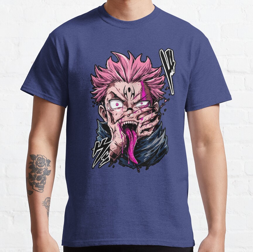 Jujutsu Kaisen Sukuna Print T-Shirt - Image 2